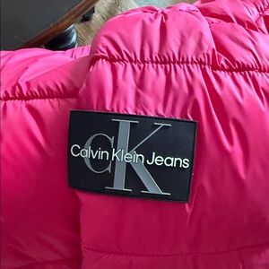 Calvin Klein Jeans hot pink Puffer Jacket